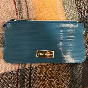 Steve Madden Teal & Gold Vinyl Wallet